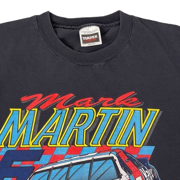 Vintage Nascar T Shirt Medium Mark Martin Valvoline Racecar 1994 Single Stitch - Picture 3 of 10